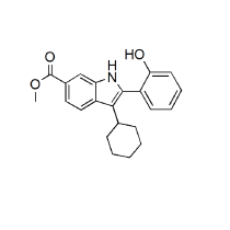Methyl 3- cyclohexyl -2-（2-hydroxyphenyl）- 1H-indole-6-carboxylate