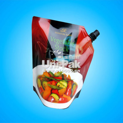 Resealable liquid food bag