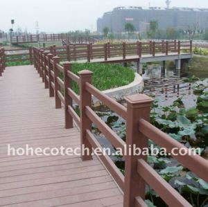 Bois de haute qualité/composite wpc clôtures clôtures en bambou
