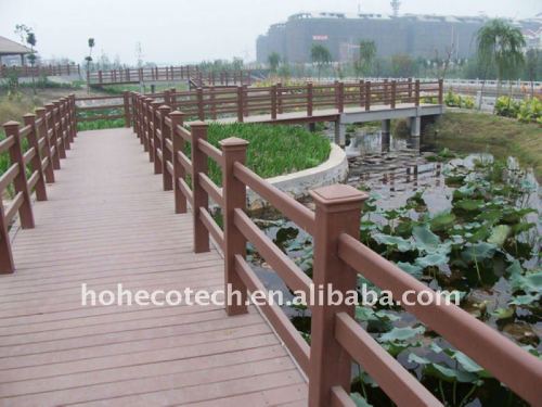 Bois de haute qualité/composite wpc clôtures clôtures en bambou