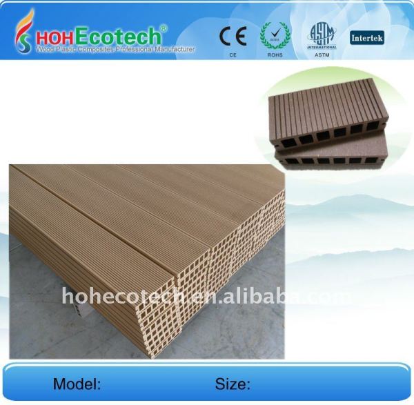 Plástico de madera wpc decking compuesto/149*34mm suelo wpc tablero del piso del wpc suelo entarimado