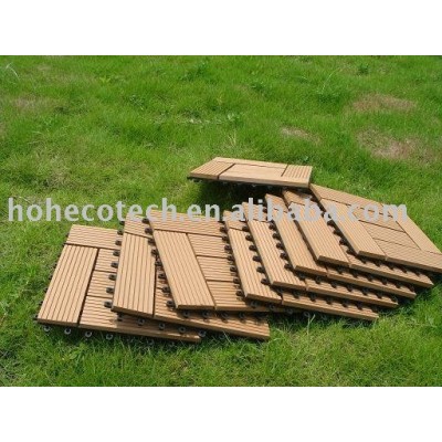 hölzerne zusammengesetzte Fliese-einfache Plastikinstallation des Decking/des Fußbodens