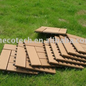 installation tuile-facile composée en plastique du bois de decking/plancher