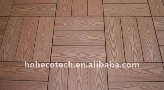 Superficie di goffratura legno decking composito di plastica wpc pavimenti/decking