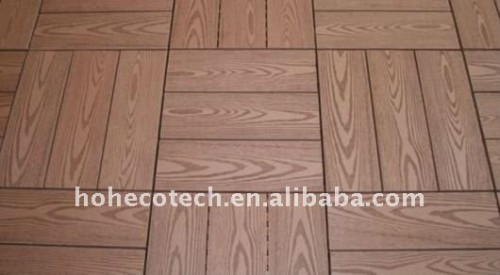 Superficie di goffratura legno decking composito di plastica wpc pavimenti/decking