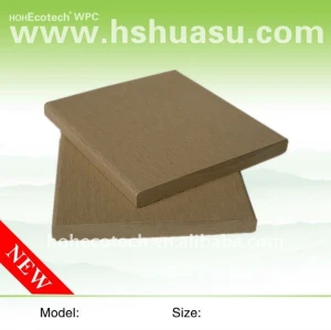 Produzione 90*10mm wpc legno decking composito di plastica/pavimentazione bordo pavimento di wpc decking ponte