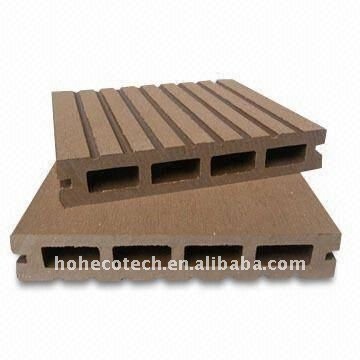 Los materiales de wpc piso al aire libre/tableros decking ( ce, rohs, astm, iso9001, iso14001, intertek ) terrazas al aire libre