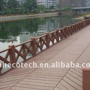 Piano/bordo ponte di legno decking composito di plastica/pavimentazione ( ce, rohs, astm, intertek ) wpc decking di plastica/legname