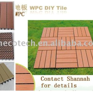 Hot! Eco- friendly wood plastic composite deck/telha/composite decking telha/diy telha/revestimento ao ar livre