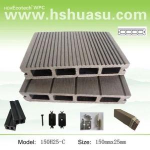 madeira decking composto plástico