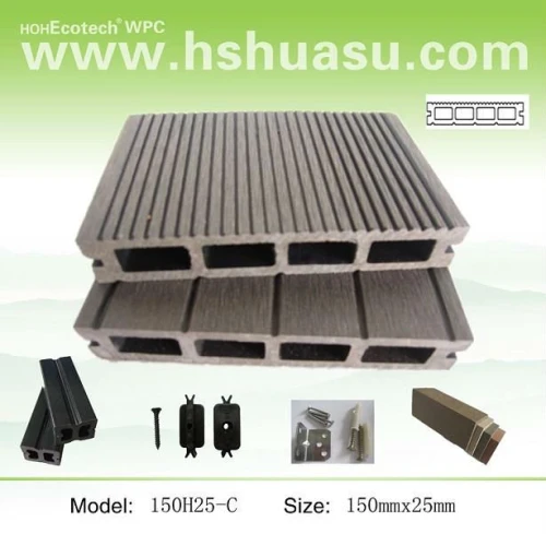 legno decking composito di plastica