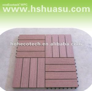 Sensação natural wood plastic composite decking boards/ eco - friendly wood plastic composite decking/ telha de assoalho