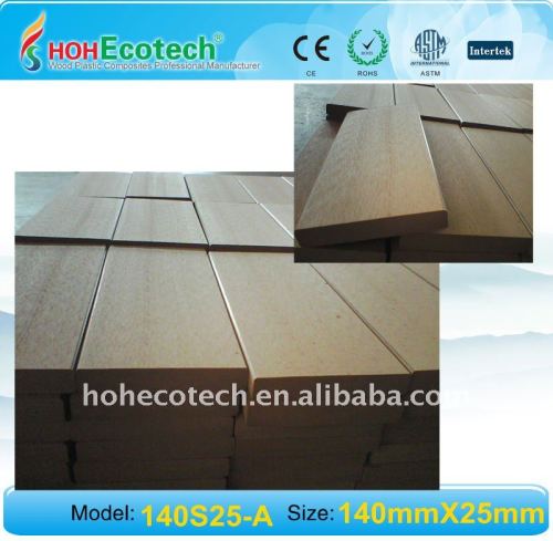 Legno decking composito/pavimentazione della superficie di levigatura bordo decking di wpc wpc pavimenti per esterni