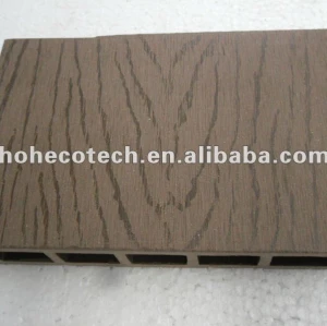 100% reciclado wpc exterior piso oco ( decking de wpc/ painel de parede wpc/ wpc produtos de lazer )