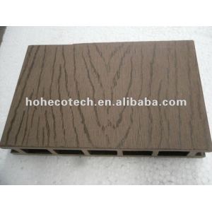 100% reciclado wpc exterior piso oco ( decking de wpc/ painel de parede wpc/ wpc produtos de lazer )