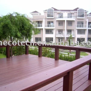 Popular decking de wpc bordo/ pisos
