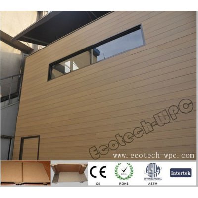 elegante madeira plastic composite painel de siding