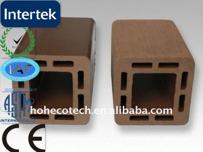 Matériau de construction de Poteau-wpc/decking composé en plastique en bois respectueux de l'environnement/decking de plancher