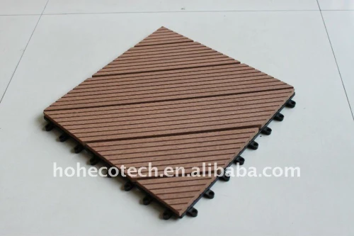 Diy progettazione coperta impermeabile/esterno/famiglia piastrelle di ceramica pavimentazione di wpc pavimenti in composito