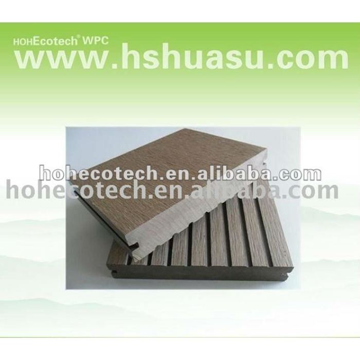 Solid 140s25 wpc wood plastic composite decking/pisos ( ce, rohs, astm, iso9001, iso14001, intertek )