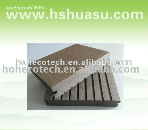 Solido wpc 140s25 legno decking composito di plastica/pavimentazione ( ce, rohs, astm, iso9001, iso14001, intertek )