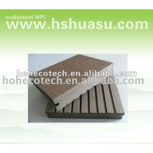 Sólido 140s25 wpc compuesto plástico de madera decking/suelo ( ce, rohs, astm, iso9001, iso14001, intertek )
