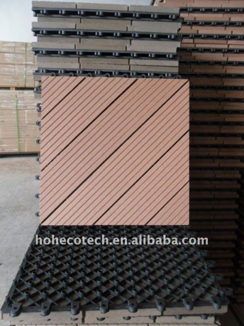 decking materiali da costruzione di composito wpc legno composito di plastica wpc pavimenti in piastrelle