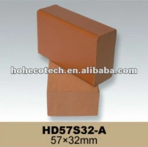 Travetto wpc legno decking composito di plastica, legname di plastica, decking di wpc