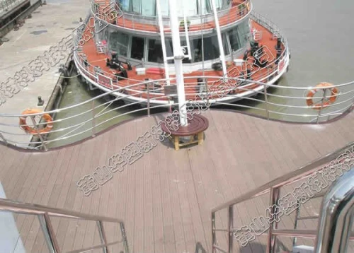 elegante e agradável decking de wpc