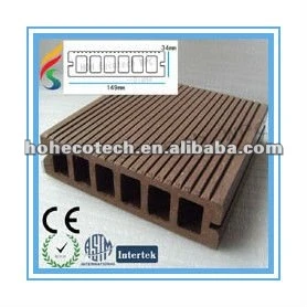 Eco - friendly oco wpc decking ao ar livre ( com certificados )