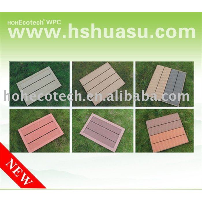 Popular plástico de madeira decking composto de piso - iso9001/ ce/ intertek