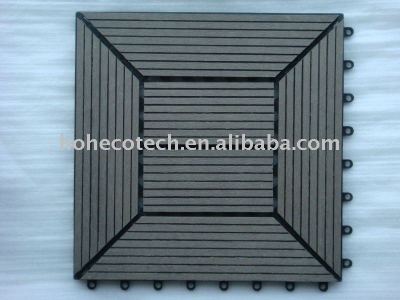 Azulejo decking del wpc/terrazas al aire libre/piso jardín/de plástico de madera decking copmosite