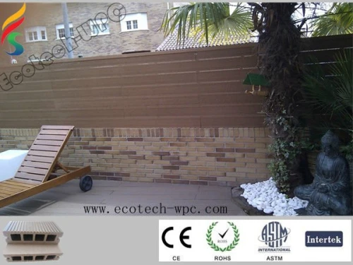 Oco piso decking de wpc ( composto plástico de madeira )