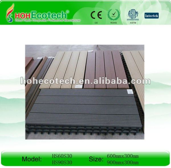 Tuile de decking de WPC/decking composés de salle de bains