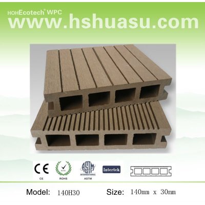 decking en plastique en bois de composé de plancher
