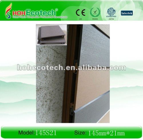 Wpc exterior painéis de parede ( iso9001, iso14001, rohs, ce )