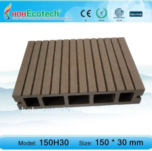 Più venduto standard europeo eco- amichevole wpc cava decking esterno( con certificati)