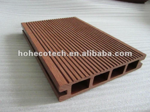 Wpc decking ao ar livre no chão