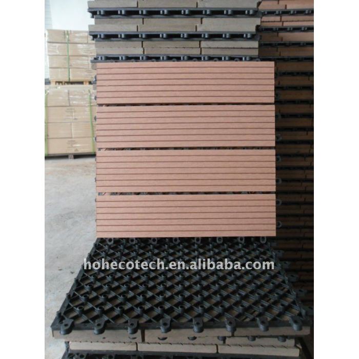 Los modelos 9 bricolaje wpc decking tableros interna/suelo exterior de plástico de madera wpc decking compuesto/suelo