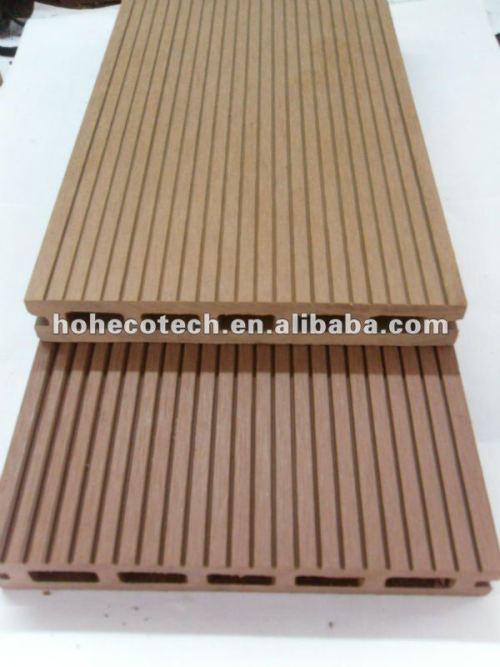 Begrüßen Sie 145x22mm der im Freien Bambus/wood Decking hölzernen zusammengesetzten Plastikdecking/Bodenbelagbrett wpc Plattformfliesebauholz