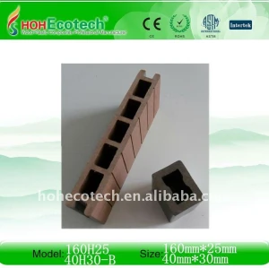 Wpc decking ao ar livre ( iso9001, iso14001, rohs, ce )