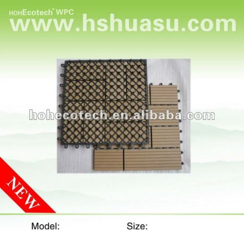 Tuile de la plate-forme tile/DIY de WPC/tuile composée en plastique en bois de decking
