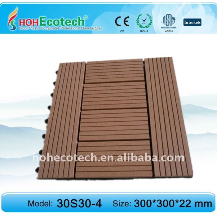 Terrazas/azulejo de piso eco - ambiente de madera compuesto de plástico