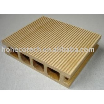 Wpc decking ao ar livre no chão