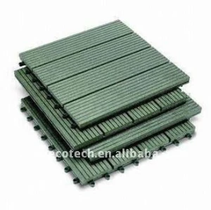 7 cores a escolher 300x300mm telhas decking de wpc composite decking plástico