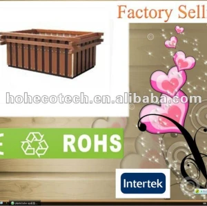 Fora decoração eco - friendly wpc jardim flor caixa/vasos de flor ( ce rohs )
