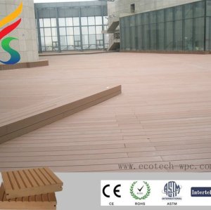 Wpc suelo, madera - piso compuesto de plástico, suelo exterior