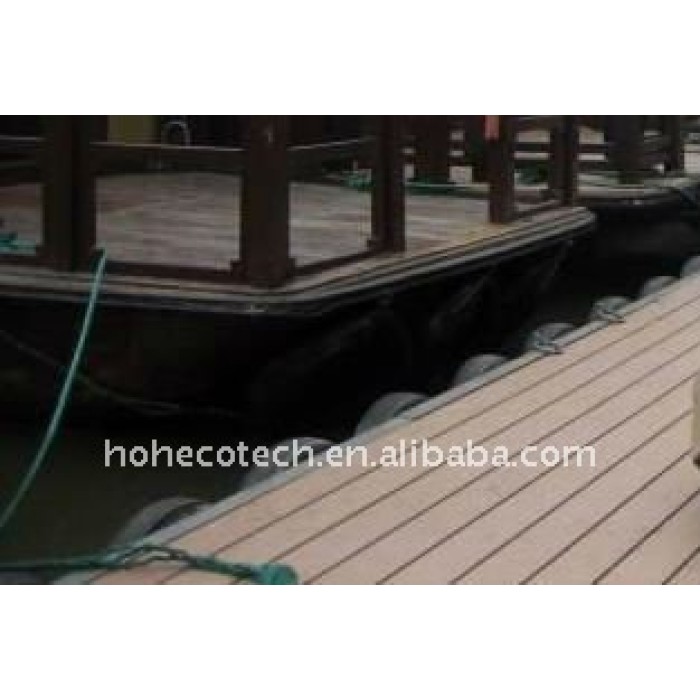 Compuesto plástico de madera suelo suelo ~laminate decking del wpc/suelo madera/composición de madera suelo