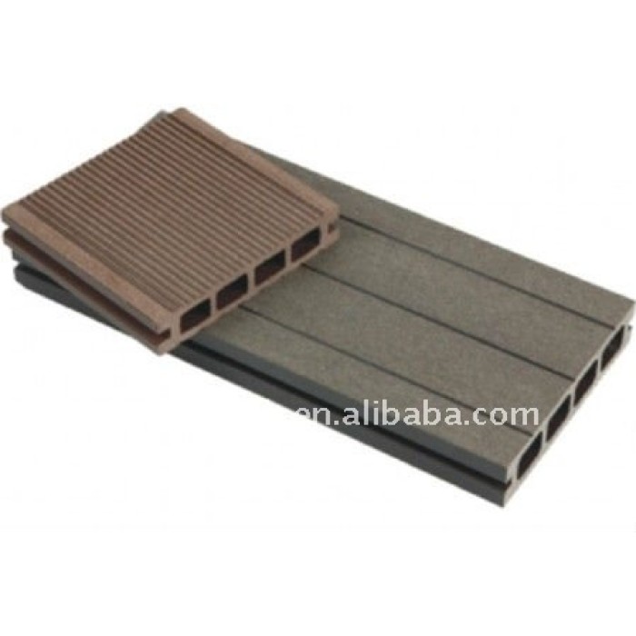 HELLER HÖHLE 150*25mm WPC hölzerner zusammengesetzter Plastikdecking/Bodenbelag (CER, ROHS, ASTM, ISO 9001, ISO 14001, Intertek) wpc hölzerne Plattform