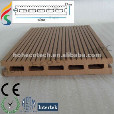 Wpc composto de piso de madeira projetado/ chão
